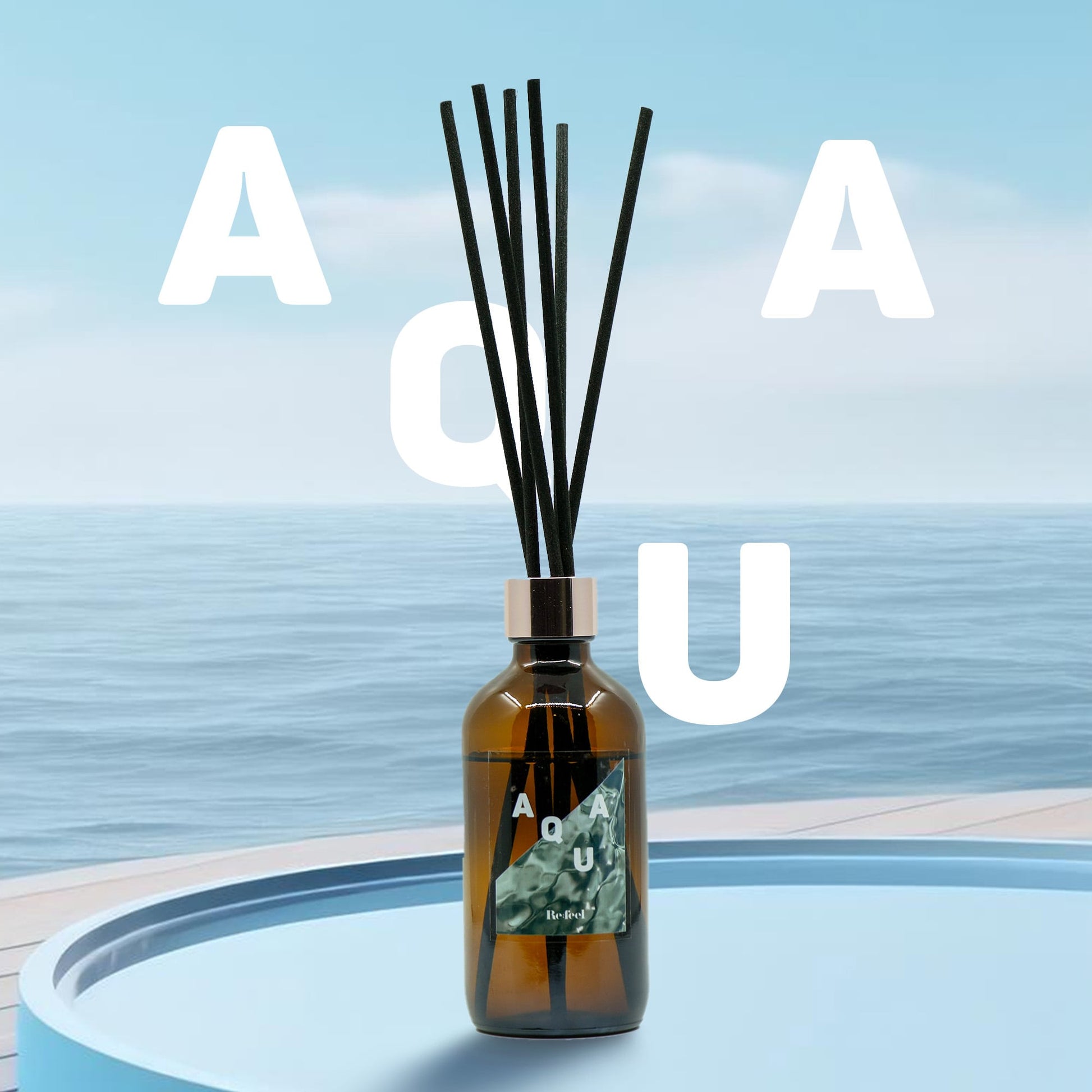 Aromatic Reed Diffuser- AQUA – Re:feel Candle